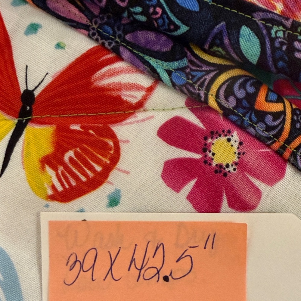 Handmade Colorful Butterfly Quilt - Picture 5 of 7